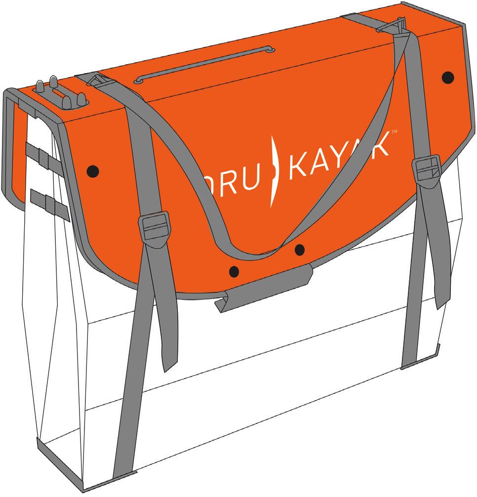 Step 1: Open the Oru Kayak box The box contains all the components needed for assembly and includes space to store gear such as a personal flotation device (PFD) and a 4-piece paddle.