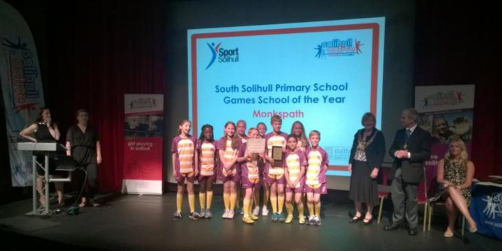 A group of Year 6 pupils were honoured to be asked by Mrs Church to go to Solihull Library to receive this reward for the school.