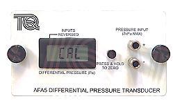 3.1.4 Differential Pressure Transducer (Model AFA5) Microprocessor-controlled pressure measurement and display unit for use with Subsonic Wind Tunnel. 3.1.4.1 Description It measures and displays pressures in Pitot-static tubes and other pressure-sensing devices fitted to a wind tunnel, with respect to the atmosphere or differential pressures.