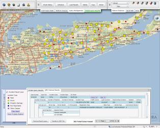 Crash Data ALIS (Accident Location Information System) Crash data location coding performed by DMV Query Reporting and Analysis (QRA) - GIS based query and reporting tool with map interface.
