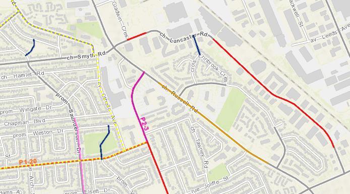 Figure 4: Study Area Cycling Facilities (Existing and Proposed) SITE 2.5.
