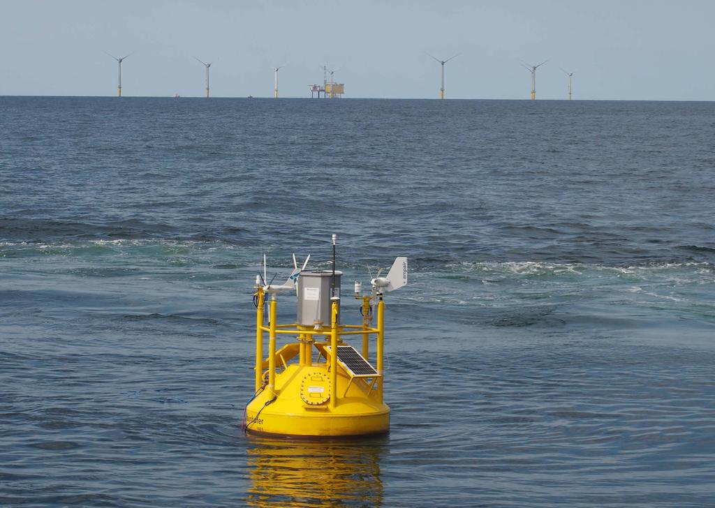 An offshore verification test was performed for and with the Fraunhofer IWES Wind Lidar Buoy now equipped with a ZephIR 300 Lidar next to the FINO1 met mast, in the German North Sea about 45km north