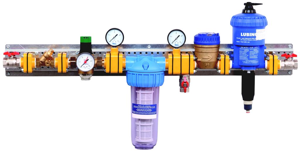 Mechanical doser Main water supply Pressure control valve 0,2% - 2% 1% - 5% 3% - 10% Pressure