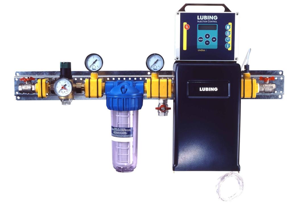Main water supply Electric doser (UniDos) Pressure control valve