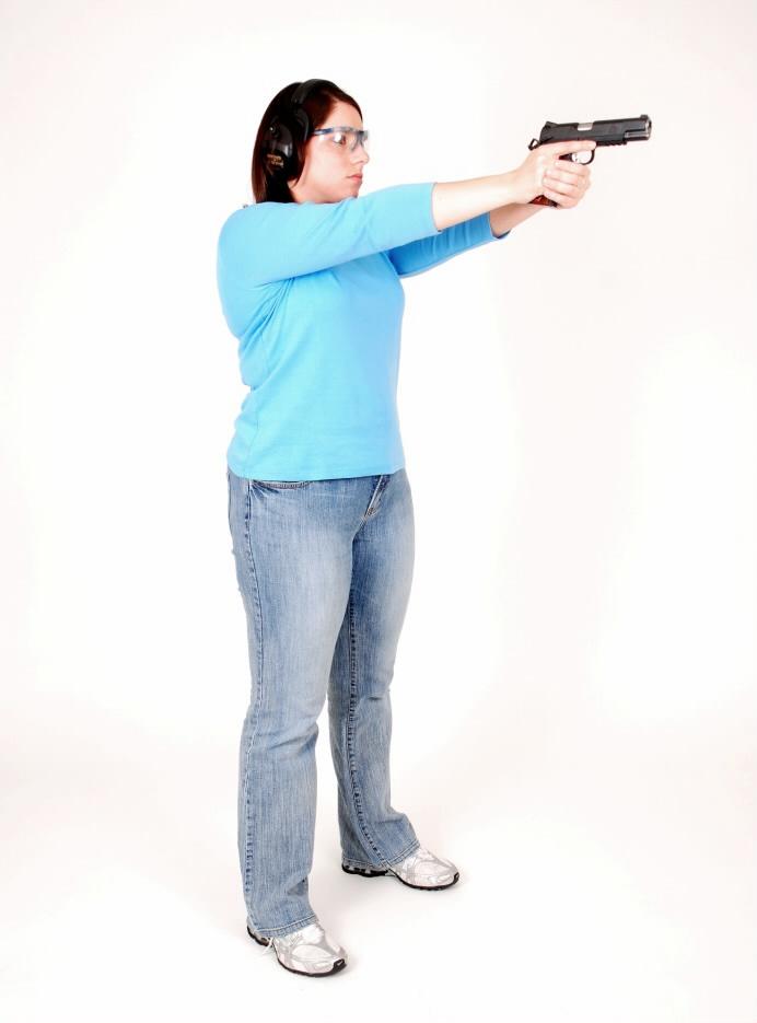 Fundamentals of Pistol Shooting PISTOL HELD WITH PROPER GRIP FEET SHOULDER WIDTH APART WEIGHT EVENLY DISTRIBUTED LEGS STRAIGHT