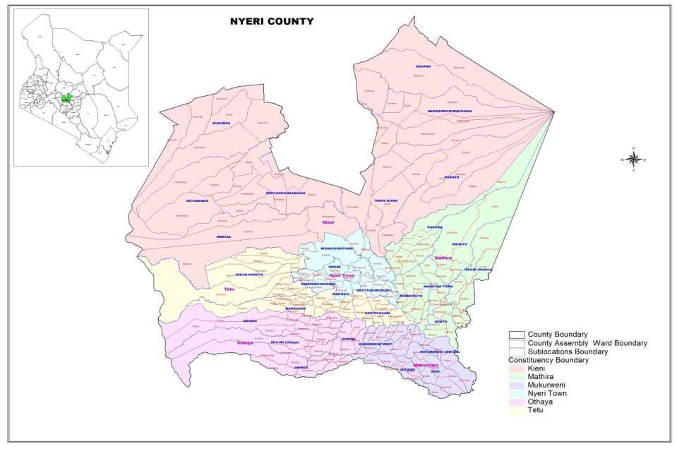 Figure 1: Nyeri County in