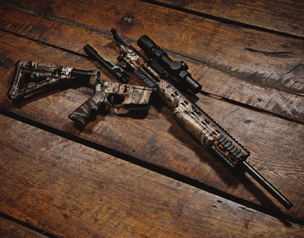 Shown in Camo PatternsAvailable in, Realtree AP, Break Up Infinity, and Blaze Pink. Two-Stage Geissele SSA TriggerWith a total trigger pull of 4.5 Pounds (2.