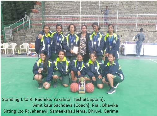 All India Indian Public School Confederation (IPSC) Girls Basketball Tournament Our school U 19 Girls team bagged 2 nd position in All India IPSC Basketball