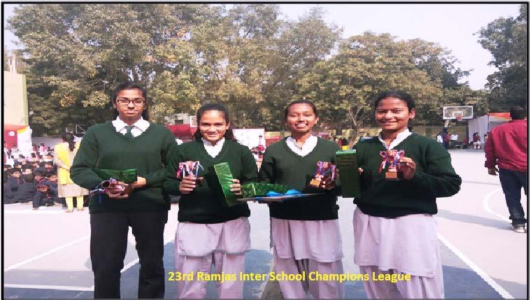 IPSC U-14 Girls Basketball Tournament The girls team secured 3 rd position in All India IPSC U-14 Girls Basketball Tournament 2017 organised by Vikas Vidyalya, Ranchi from 17 to 21 Nov, 2017.
