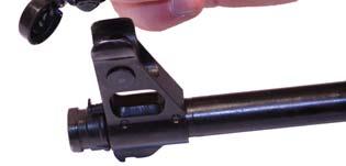 sight, magazine release, gas tube, and barrel surfaces under the handguards.