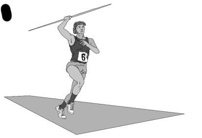 SCHOOL SPORTS JAVELIN (2004;2) Where needed, use g = 10.0 ms -2. Joe is taking part in a javelin competition. The javelin behaves like a projectile. Name the shape of the path of the javelin.