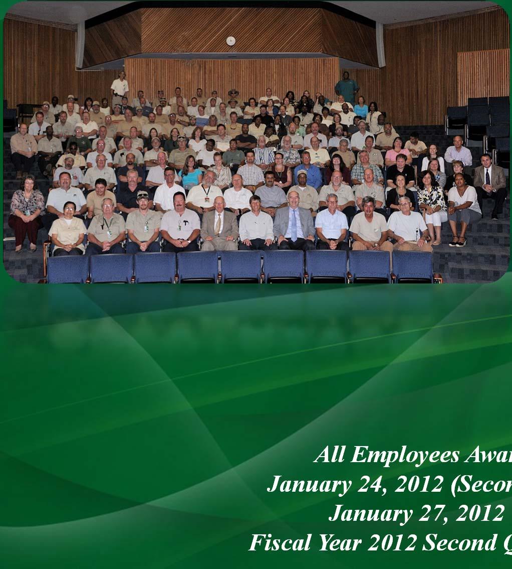 Presented January 24, 2012 (Second & Third Shifts) January