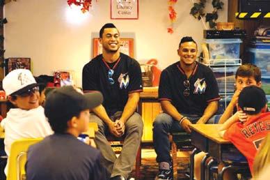 During Marlins Think Tank Week, the Miami Marlins roster will visit classrooms across South Florida listening to