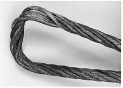 Wire Rope Slings Care & Use of Caldwell Wire Rope Slings Tests have shown that whenever a sling body is bent around a diameter, the strength of the sling is decreased.