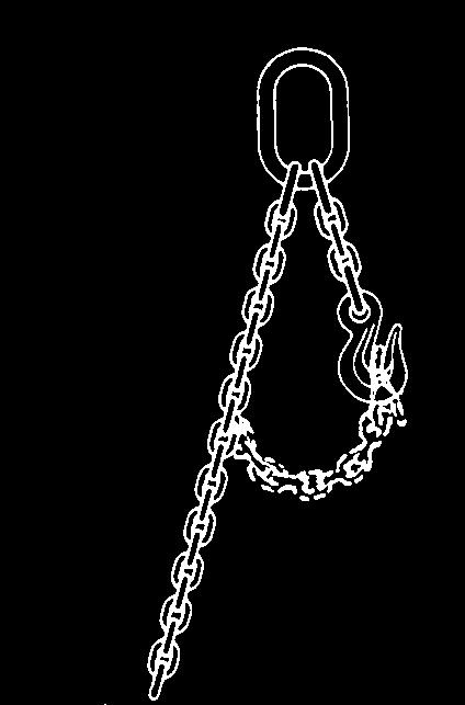 Alloy Chain Slings - Grade 100 Single Chain Slings SOSL SOG CO SOF SASL Foundry Hook (in.) Sling Hook With Latch (in.) Approx. Wt. Oblong Link Chain Rated Cap. 5 Foot Reach (in.
