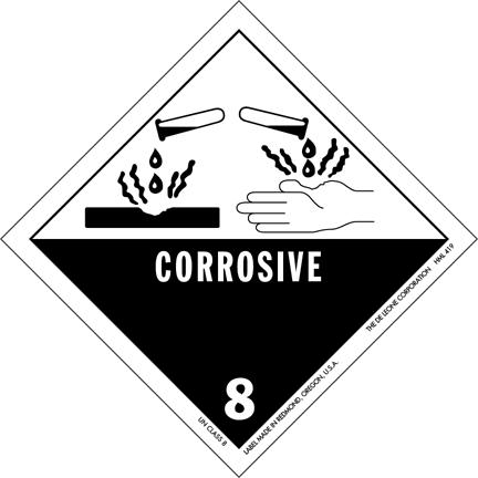 Transport hazard class(es) Class 8 Subsidiary risk - Packaging group Marine pollutant Special precautions for user Transport in bulk according to Annex II of MARPOL 73/78 and the IBC Code DOT III No