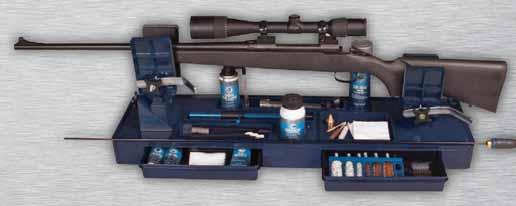 The Match-Grade Gun Maintenance Center helps you keep track of the latest accessories and cleaners.