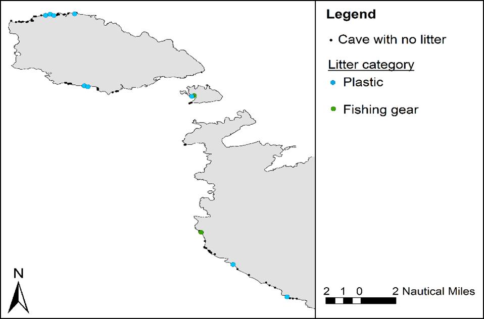 Threats and Pressures Inshore Areas Marine litter o Several types of marine litter were recorded