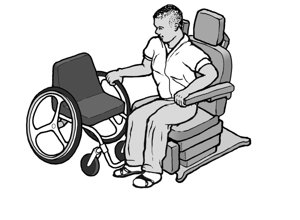 2.2 and M305.2.3) armrest folds up to permit unobstructed transfer (M302.2.3 EXCEPTION) one short side (depth) and one long side (width) of the permit unobstructed transfer from a mobility device (M302.