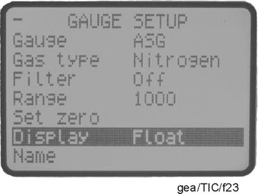 26 OPERATION ASG has menu options in addition to those shown. (Refer to Default setup options (all gauges) Section 4.8.1. (Refer to Table 15 and Figure 20).