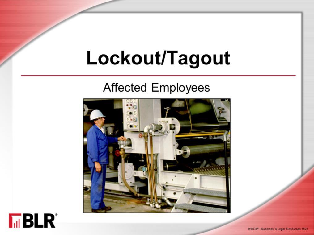 This session covers the safety procedure known as lockout/tagout, which is required by Occupational Safety and Health Administration (OSHA) in its standard on Control of Hazardous Energy.