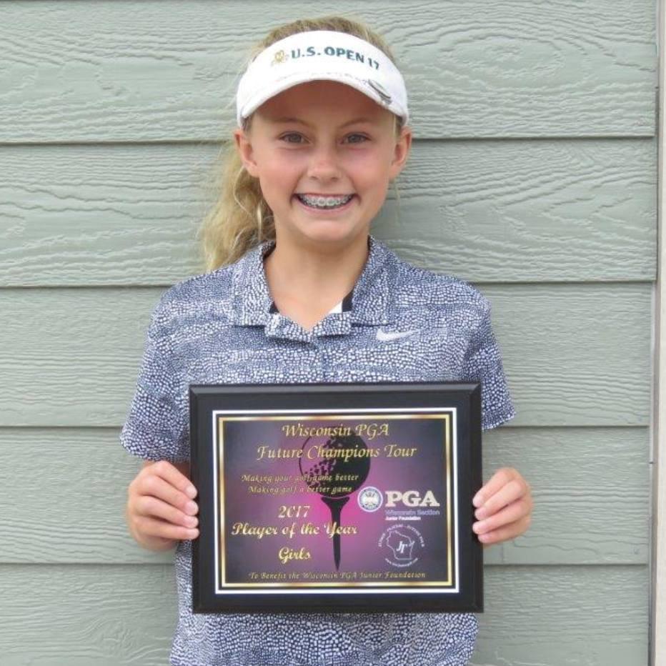 She only played in six WPGA Junior events this summer but also competed in bigger events like the National Junior Championship where she made the cut and finished T40 in a great girls field.