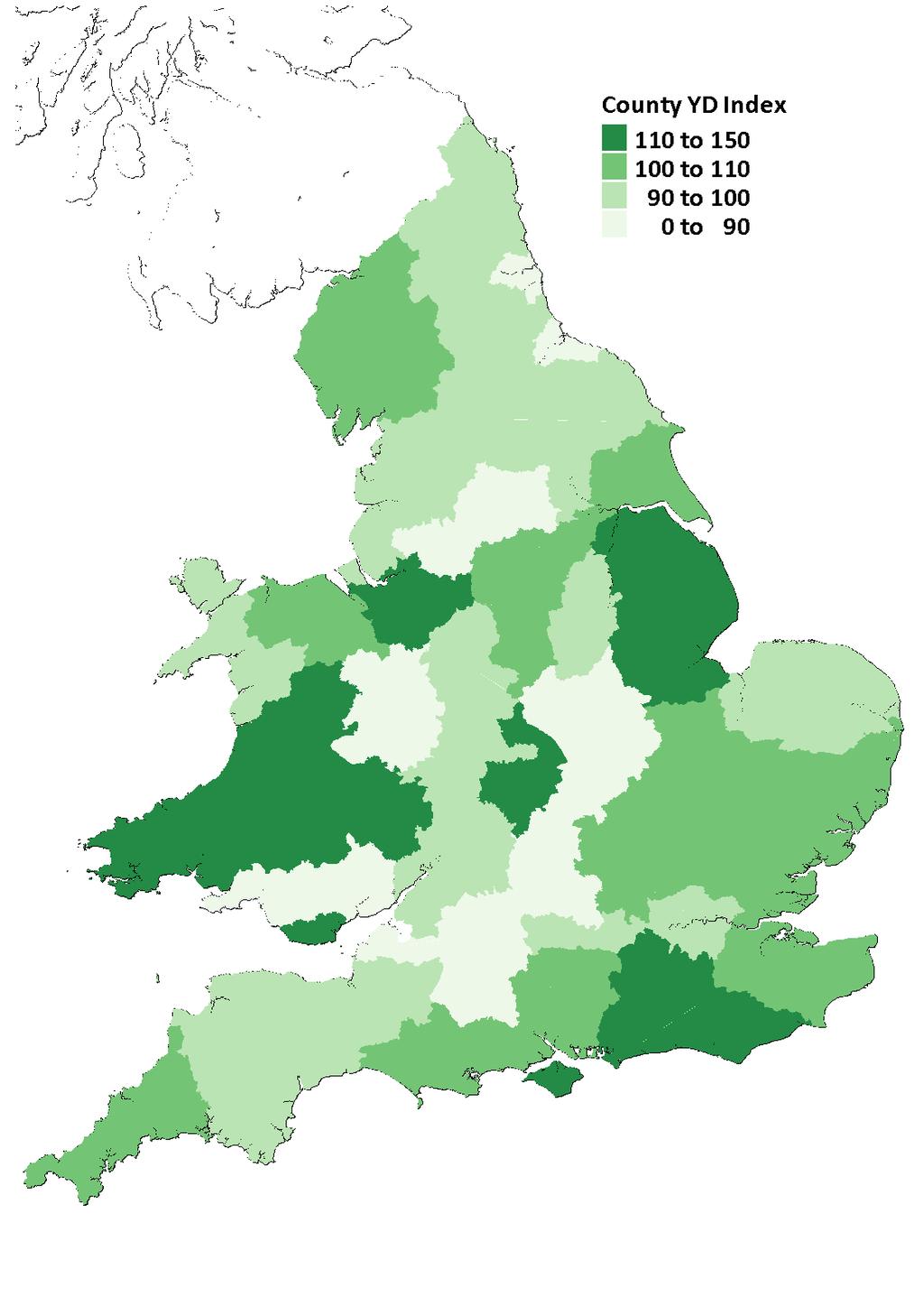 MAP 1 - RURAL YOUNG DRIVER INDICES