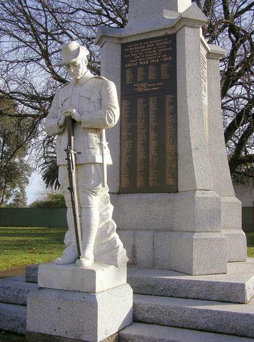 Numurkah and District War Memorial (Photos above from Monument Australia Kent Watson/Graeme