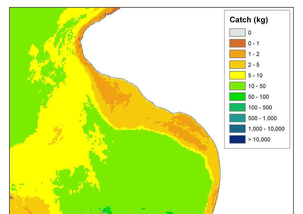 Figure 12-20: Catch (kg per hour) of Murphys mackerel (Trachurus