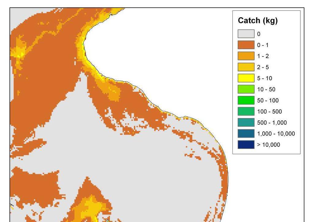 Figure 12-23: Catch (kg per hour) of kingfish (Seriola