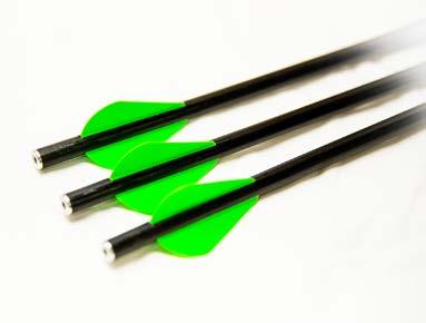 All Excalibur carbon arrows weigh approximately 250 grains (see below) with no tip, so any field point or broad head of 100 grains or more are safe to use with your crossbow.