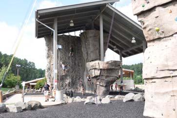 Adventure park whitewater course is the attraction The climbing wall, zip line and other activities  USNWC