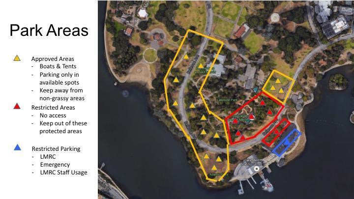 Where to Sling Your Boats You may place your boats in slings in the grassy areas along Bellevue Avenue. Please follow the instructions of the staff and volunteers.