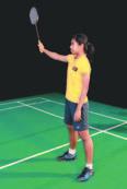 Schools Badminton Teachers MANUAL: Module 5 2. V-Grip and Further Grip Exercises The V-grip is used to play strokes where the shuttle is level with the player, on both the forehand and backhand sides.