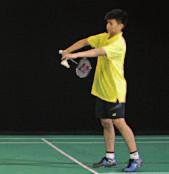 Backhand low serves pass close to the top of the net and land at the front of the diagonally opposite service box.