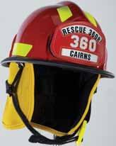 F IRE H ELMETS Rescue Helmets Commando HP: new Low-profile design is ideal for EMS and rescue operations. Full foam impact cap used for increased impact protection.