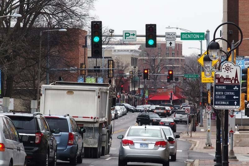 Intersections: Search Are there parked cars around you? What are the road signs telling you? Is there a bike lane?