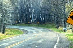 Rural Roads: Winding & Narrow No divider