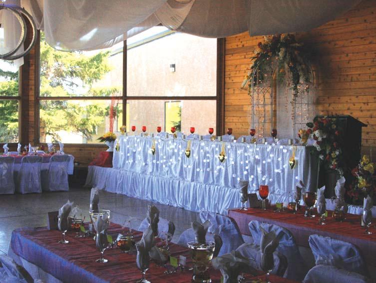 Page 7 Chalet Rentals Weddings and Parties The Sunridge Ski Area Chalet is the ideal setting for your wedding or company function.
