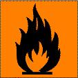 combustible materials may be explosive Extremely flammable (F+) Highly