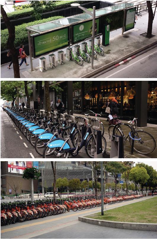 PBS Features Station Sizing The demand for the location should be assessed by: Undertake Origin Destination survey to identify where people are going SMALL SIZE STATION in Bangkok (<10 bikes) Review