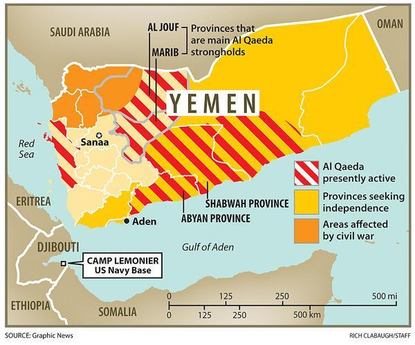 Maghreb (AQIM), refocused on transnational jihadist goals; sent suicide bombers & fighters to Iraq War Moroccans, Tunisians, Libyans likely to rally to AQIM Is Yemen in southern Arabia becoming