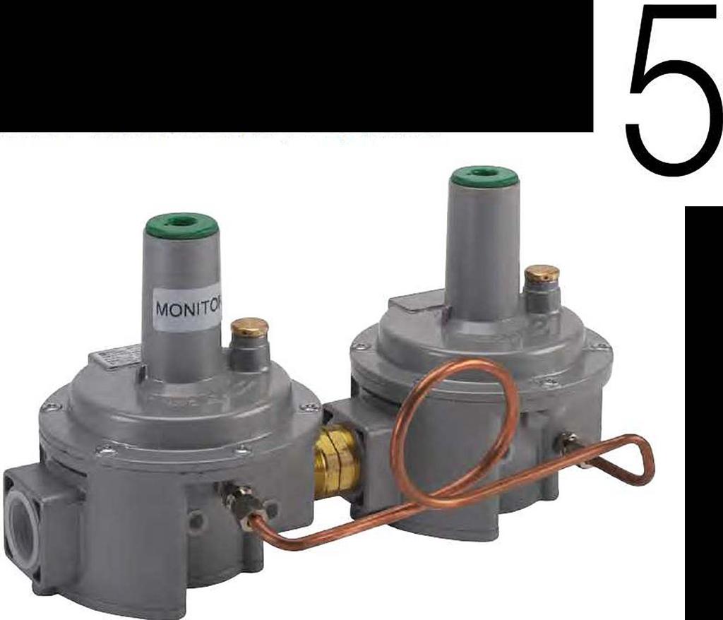 80A2005 Class II for outlet pressures up to 1 PSIG and inlet pressures up to 5 PSIG Integral Vent Limiter CSA approved External Vent Limiter - no vent line required** Positive 100% bubble tight
