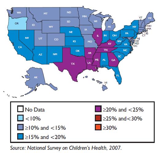 U.S. youth obesity rates (Trust for America s