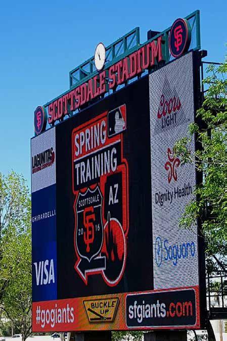 Scottsdale Stadium Game Day Marketing Opportunities SCOREBOARD VIDEO ADVERTISING Feature Scoreboard Video Ad - 30 sec (season).