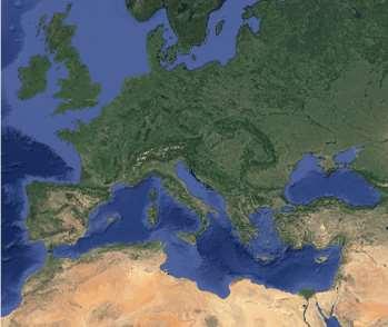 Central location in the Mediterranean Coastline of