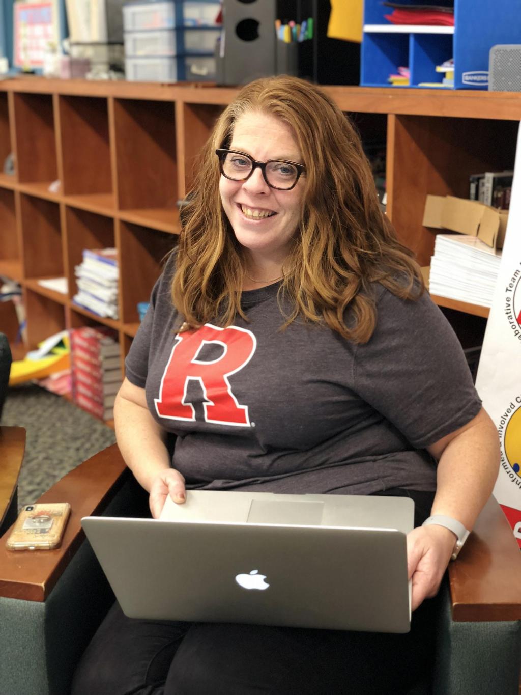 Teacher of the Month Robbinsville Recognizing Outstanding Teachers Congratulations to Ms. Manning on being voted October Teacher of the Month! Ms. Manning was previously a teacher at Pond Road Middle School before moving to the high school.