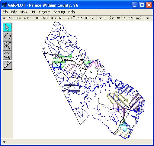 Chapter 3: Examples The Prince William County map will then be displayed. 4.