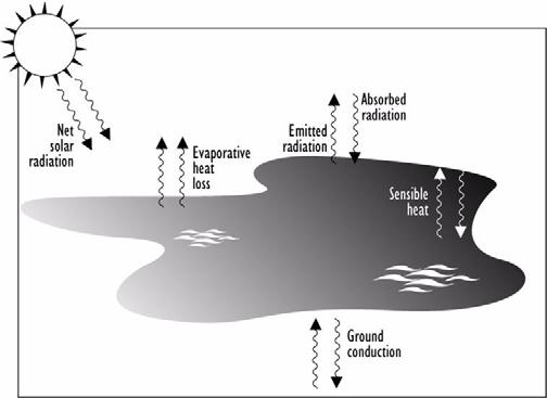 Chapter 4: Reference What if the weather conditions change? Bear in mind that wind speed and air temperature are important influences on evaporation rate.