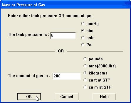 Chapter 4: Reference Gas in a tank.